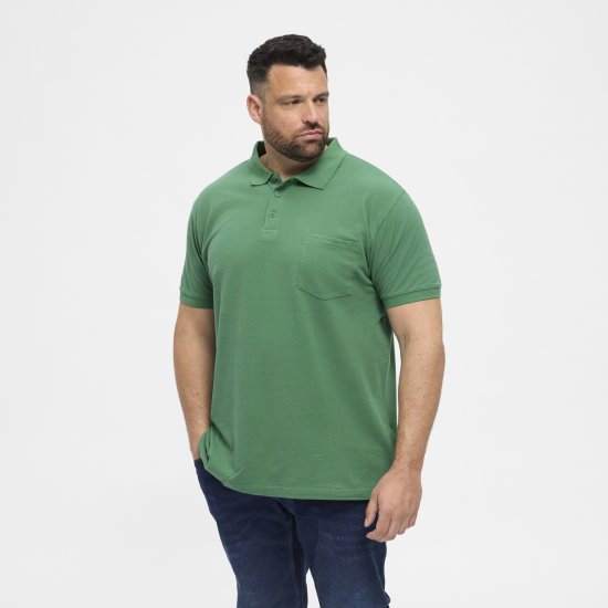 North Latitude Polo Short Sleeve Green - Polos - Polos homme grande taille