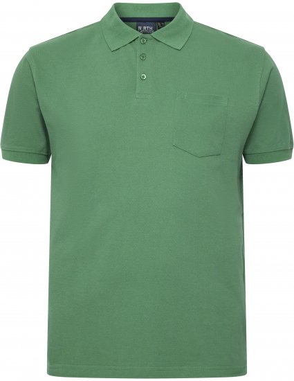 North Latitude Polo Short Sleeve Green - Polos - Polos homme grande taille