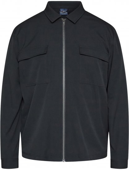 North Latitude 61106 Surchemise Style Costume À Zip Intégral Noir - Vestes - Vestes Homme Grandes Tailles