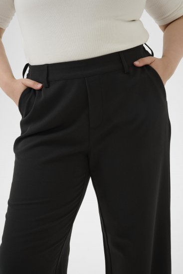 Kaffe Curve Halley Pantalon Noir - Jeans & Pantalons Femme Grandes Tailles – Plus Size - 