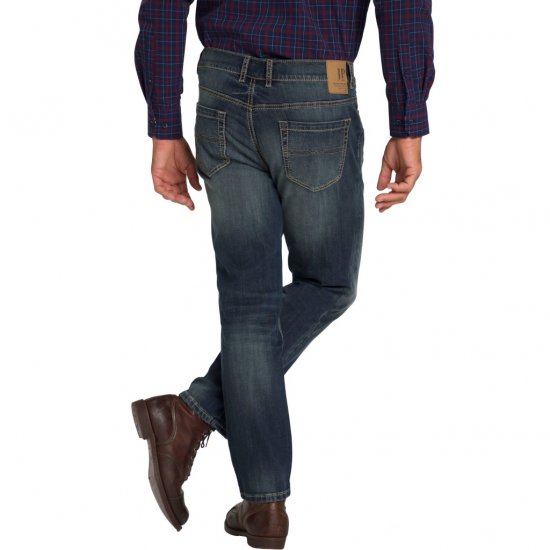 JP1880 Jeans Straight Fit Super Stretch Denim Used Blue - Jeans et pantalons - Jeans et Pantalons grande taille 