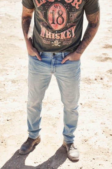 JP1880 Jeans Regular Fit 5-Pocket Bleached Denim - Jeans et pantalons - Jeans et Pantalons grande taille 