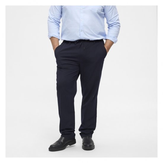 North Latitude Dress Pants Elastic Waist Navy Blue - Pantalons - Pantalons Grande Taille Hommes