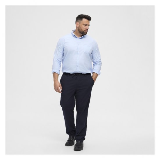 North Latitude Dress Pants Elastic Waist Navy Blue - Pantalons - Pantalons Grande Taille Hommes