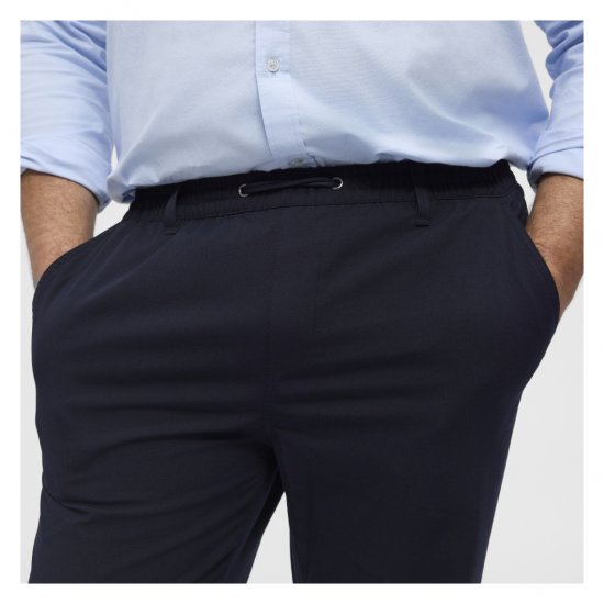 North Latitude Dress Pants Elastic Waist Navy Blue - Pantalons - Pantalons Grande Taille Hommes