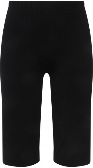 Ulla Popken Stretch Knit Bike Shorts Black - Jeans & Pantalons Femme Grandes Tailles – Plus Size - 