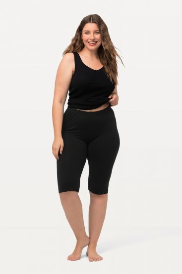 Ulla Popken Stretch Knit Bike Shorts Black - Ulla Popken - Vêtements Ulla Popken Grande Taille