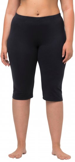 Ulla Popken Stretch Knit Bike Shorts Blue - Jeans & Pantalons Femme Grandes Tailles – Plus Size - 