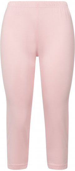 Ulla Popken Basic Stretch Knit Capris Pink - Jeans & Pantalons Femme Grandes Tailles – Plus Size - 