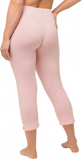 Ulla Popken Basic Stretch Knit Capris Pink - Jeans & Pantalons Femme Grandes Tailles – Plus Size - 