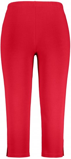 Ulla Popken Basic Stretch Knit Capris Red - Jeans & Pantalons Femme Grandes Tailles – Plus Size - 