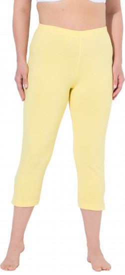 Ulla Popken Basic Stretch Knit Capris Orange - Jeans & Pantalons Femme Grandes Tailles – Plus Size - 