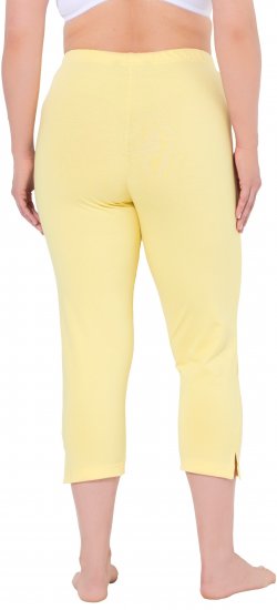 Ulla Popken Basic Stretch Knit Capris Orange - Jeans & Pantalons Femme Grandes Tailles – Plus Size - 