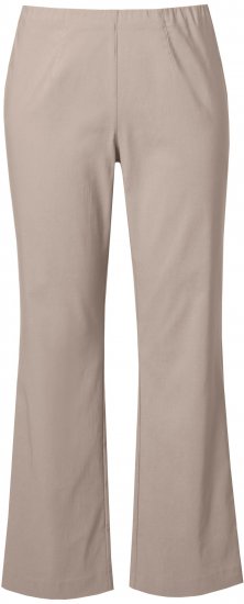 Ulla Popken Classic Stretch Bengaline Comfort Pants Beige - Jeans & Pantalons Femme Grandes Tailles – Plus Size - 