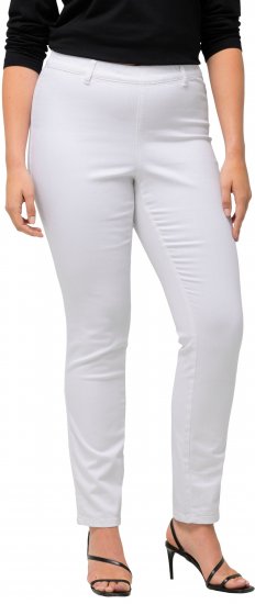 Ulla Popken Sienna Stretch Twill Jeggings Snow White - Jeans & Pantalons Femme Grandes Tailles – Plus Size - 