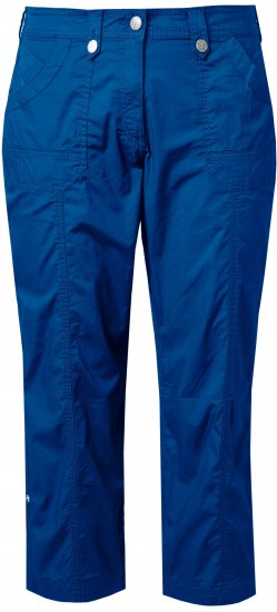 Ulla Popken Roll Tab Hem Stretch Cargo Pants Blue - Jeans & Pantalons Femme Grandes Tailles – Plus Size - 