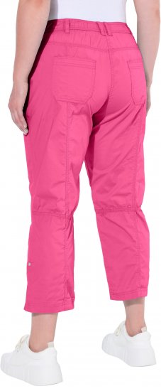 Ulla Popken Roll Tab Hem Stretch Cargo Pants Pink - Jeans & Pantalons Femme Grandes Tailles – Plus Size - 
