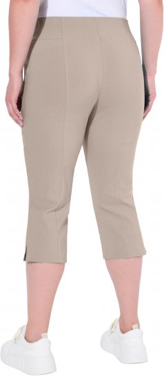 Ulla Popken Bengaline Elastic Waist Stretch Capri Pants Orange - Jeans & Pantalons Femme Grandes Tailles – Plus Size - 