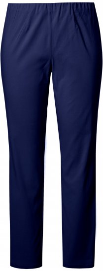 Ulla Popken Bengaline Slim Leg Sienna Fit Elastic Waist Pants Blue - Jeans & Pantalons Femme Grandes Tailles – Plus Size - 