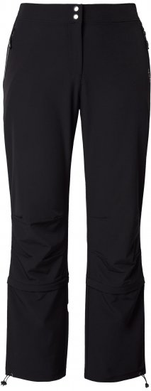 Ulla Popken Zip Off Reflective Detail Funtional Powerstretch Pants Black - Jeans & Pantalons Femme Grandes Tailles – Plus Size - 