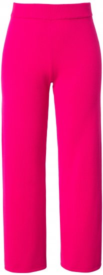 Ulla Popken Fine Sweater Knit Wide Leg Pants Red - Jeans & Pantalons Femme Grandes Tailles – Plus Size - 