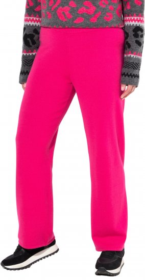 Ulla Popken Fine Sweater Knit Wide Leg Pants Red - Jeans & Pantalons Femme Grandes Tailles – Plus Size - 