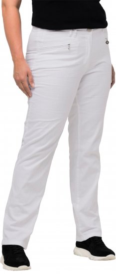 Ulla Popken Summer Pants Mony Snow White - Jeans & Pantalons Femme Grandes Tailles – Plus Size - 