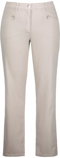 Ulla Popken Summer Pants Mony Beige - Jeans & Pantalons Femme Grandes Tailles – Plus Size - 