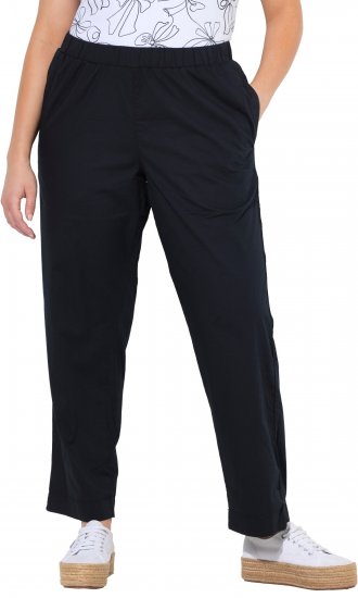 Ulla Popken Wide Leg Ruby Fit Stretch Chino Pants Navy - Jeans & Pantalons Femme Grandes Tailles – Plus Size - 