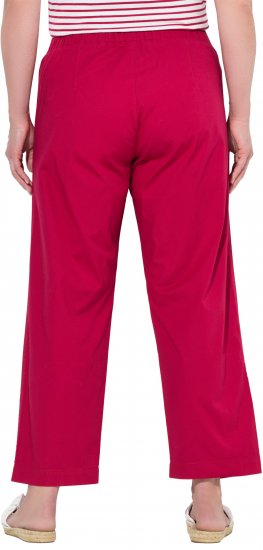 Ulla Popken Wide Leg Ruby Fit Stretch Chino Pants Salsa - Jeans & Pantalons Femme Grandes Tailles – Plus Size - 