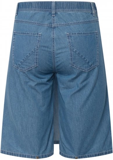 Ulla Popken Denim Wrap Look Skort Blue Denim - Jeans & Pantalons Femme Grandes Tailles – Plus Size - 