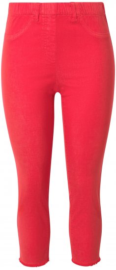 Ulla Popken Stretch Blend Bengaline Pants Neon Red - Jeans & Pantalons Femme Grandes Tailles – Plus Size - 