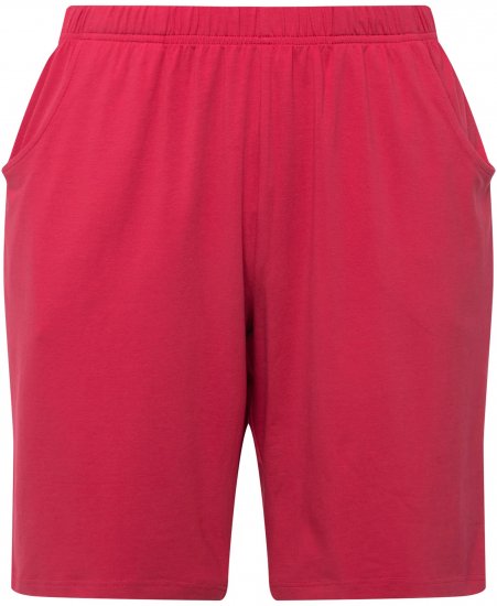 Ulla Popken Stretch Knit Bermuda Shorts Red - Jeans & Pantalons Femme Grandes Tailles – Plus Size - 