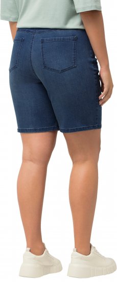 Ulla Popken Basic Denim Mandy Bermuda Shorts Light Blue Denim - Jeans & Pantalons Femme Grandes Tailles – Plus Size - 