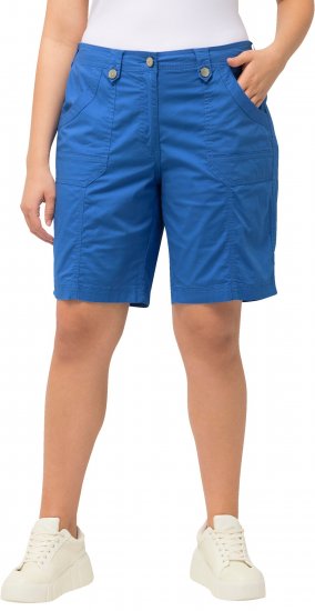 Ulla Popken Cargo Bermuda Shorts Royal Blue - Jeans & Pantalons Femme Grandes Tailles – Plus Size - 