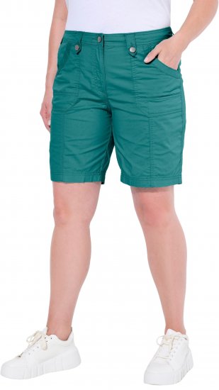 Ulla Popken Cargo Bermuda Shorts Teal - Jeans & Pantalons Femme Grandes Tailles – Plus Size - 
