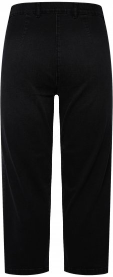 Ulla Popken Cropped Stretch Blend Mony Jeans Black - Jeans & Pantalons Femme Grandes Tailles – Plus Size - 