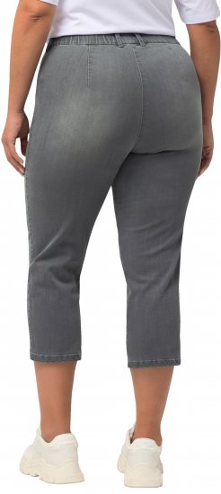 Ulla Popken Cropped Stretch Blend Mony Jeans Denim Blue - Jeans & Pantalons Femme Grandes Tailles – Plus Size - 