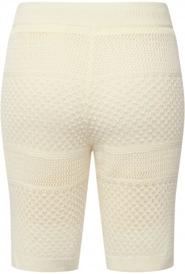 Ulla Popken Crochet Bermuda Layered Look Shorts White - Jeans & Pantalons Femme Grandes Tailles – Plus Size - 