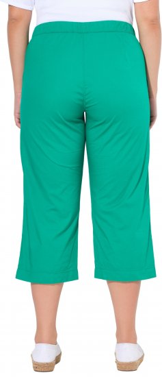 Ulla Popken Cropped Ruby Fit Pants Emerald Green - Jeans & Pantalons Femme Grandes Tailles – Plus Size - 