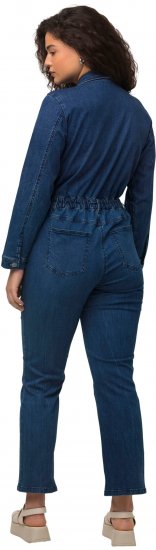 Ulla Popken Denim Boiler Suit Blue Denim - Jeans & Pantalons Femme Grandes Tailles – Plus Size - 