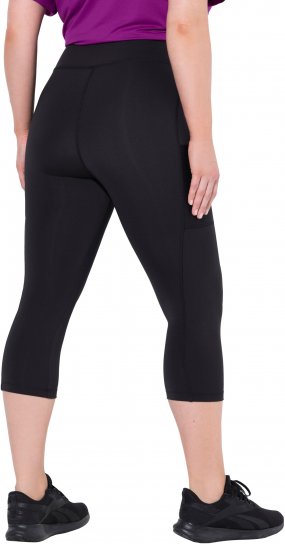 Ulla Popken Cropped High Waisted Leggings Black - Jeans & Pantalons Femme Grandes Tailles – Plus Size - 