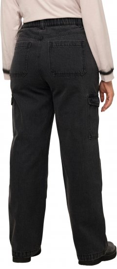 Ulla Popken Mandy Cargo Jeans Black - Jeans & Pantalons Femme Grandes Tailles – Plus Size - 