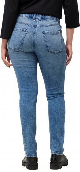 Ulla Popken Distressed Wash Jeans Blue - Jeans & Pantalons Femme Grandes Tailles – Plus Size - 