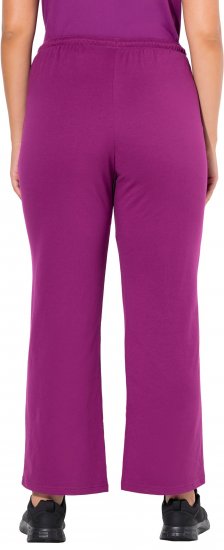 Ulla Popken Straight Leg Joggers Purple - Jeans & Pantalons Femme Grandes Tailles – Plus Size - 