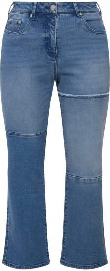 Ulla Popken Patchwork Jeans Blue - Jeans & Pantalons Femme Grandes Tailles – Plus Size - 