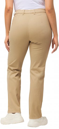 Ulla Popken Mony Tapered Leg Zip Pocket Pants Dark Putty - Jeans & Pantalons Femme Grandes Tailles – Plus Size - 