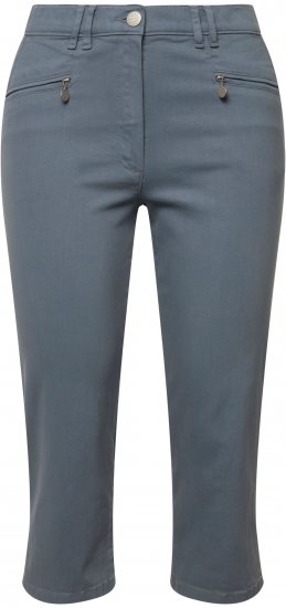 Ulla Popken Cropped Stretch Fit Mony Pants Light Sapphire - Jeans & Pantalons Femme Grandes Tailles – Plus Size - 