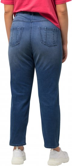 Ulla Popken Rhinestone Detail Stretch Fit Skinny Jeans Blue Denim - Jeans & Pantalons Femme Grandes Tailles – Plus Size - 