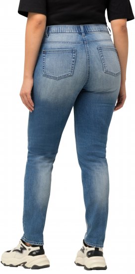 Ulla Popken Distressed Stretch Fit Sarah Jeans Blue - Jeans & Pantalons Femme Grandes Tailles – Plus Size - 